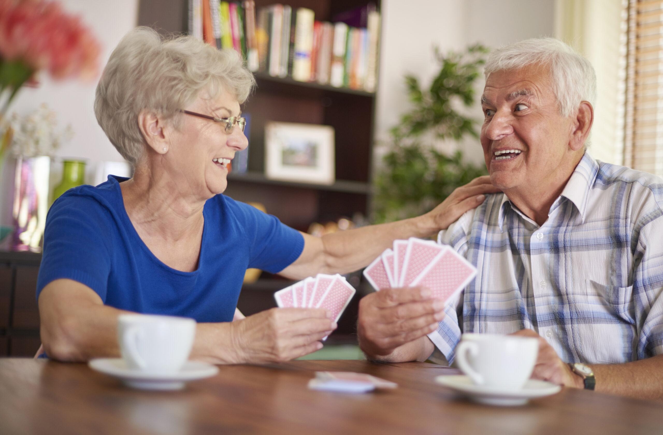 Playing cards is our common hobby