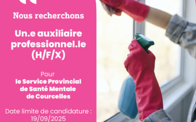 Courcelles. Emploi d’auxiliaire professionnel.le (H/F/X)
