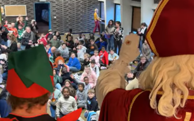 Les enfants à la fête à l&rsquo;école fondamentale de l&rsquo;IMP de Marcinelle